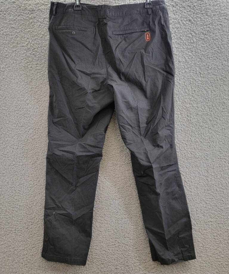 Bass Outdoor Baxter Twill Stretch Chino Pants Men's L Black Zip/Button Closure