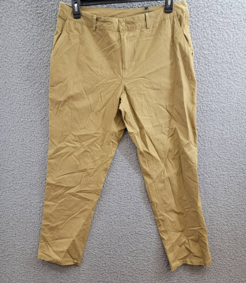 Bass Outdoor Baxter Twill Stretch Chino Pants Men's L Antique Bronze Zip/Button