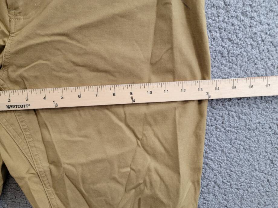 Bass Outdoor Baxter Twill Stretch Chino Pants Men's L Antique Bronze Zip/Button