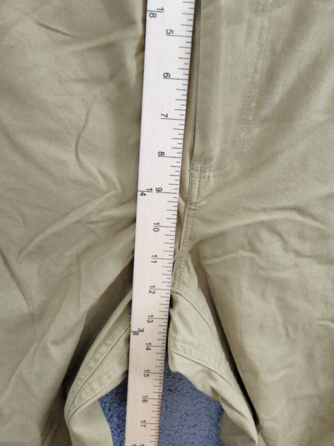 Bass Outdoor Baxter Twill Stretch Chino Pants Men's L Antique Bronze Zip/Button