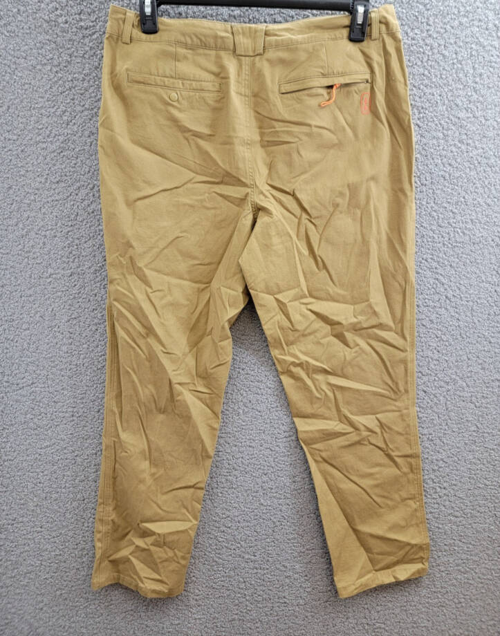 Bass Outdoor Baxter Twill Stretch Chino Pants Men's L Antique Bronze Zip/Button