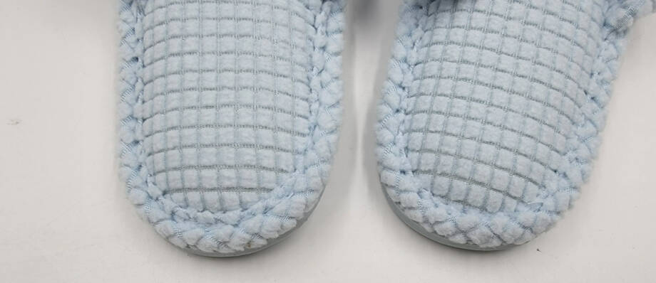 Charter Club Textured Knot-Top Slippers Women's S 5-6 US Crystallin Blue Slip On