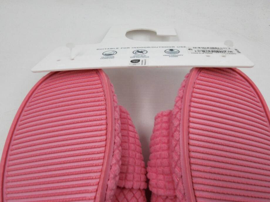 Charter Club Textured Knot-Top Slippers Women's S 5-6 US Pink Taffy Slip On