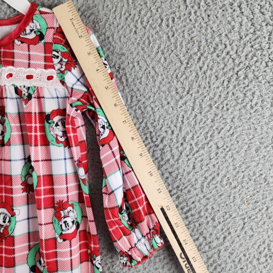 Disney Mickey Mouse Granny Nightgown Toddler Girls 3T Multi Crewneck Pullover