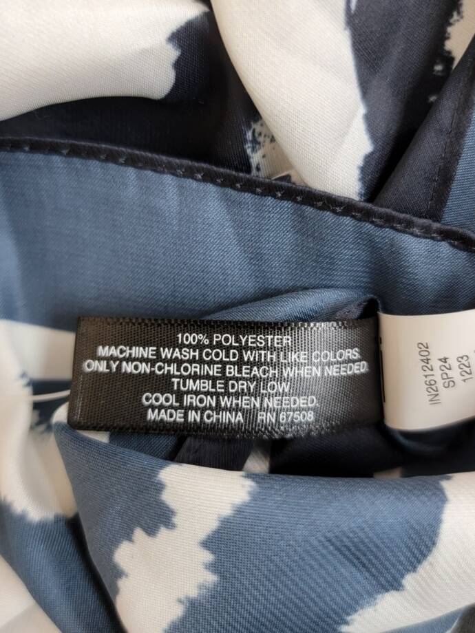 I.N.C. International Concepts Zebra Striped Square Scarf Women's O/S Black/White