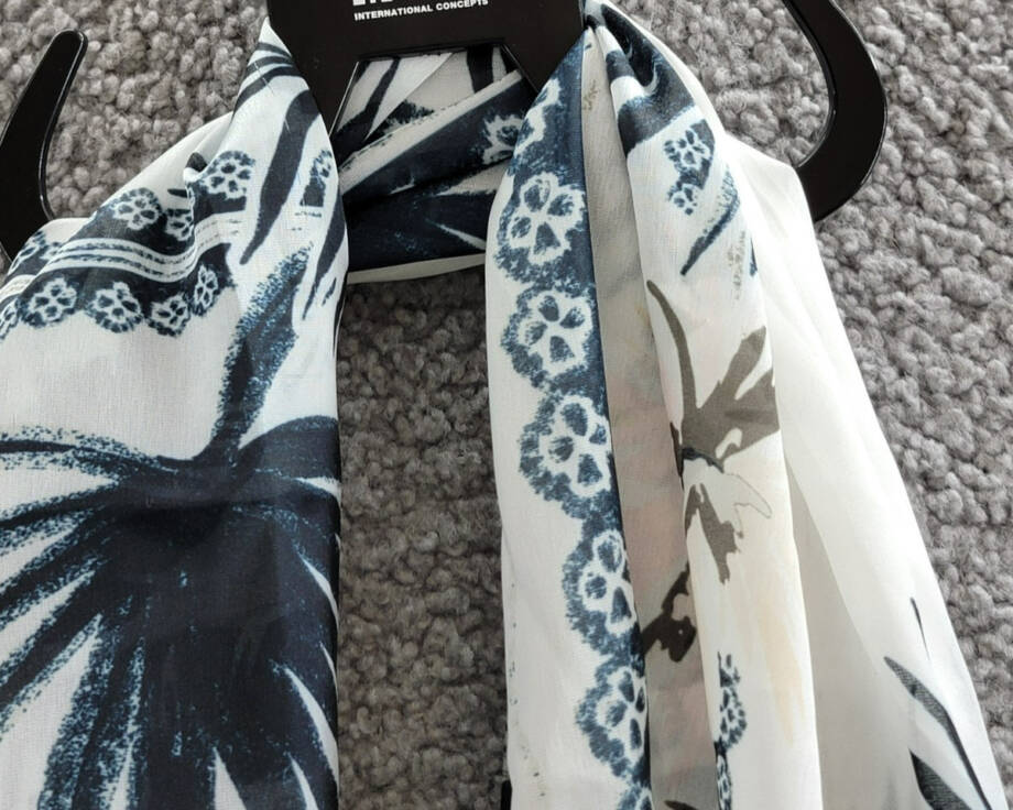 I.N.C. International Concepts Tropical-Print Bandana Square Women's O/S Multi