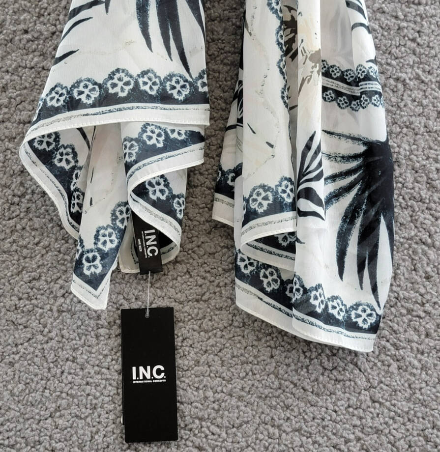 I.N.C. International Concepts Tropical-Print Bandana Square Women's O/S Multi