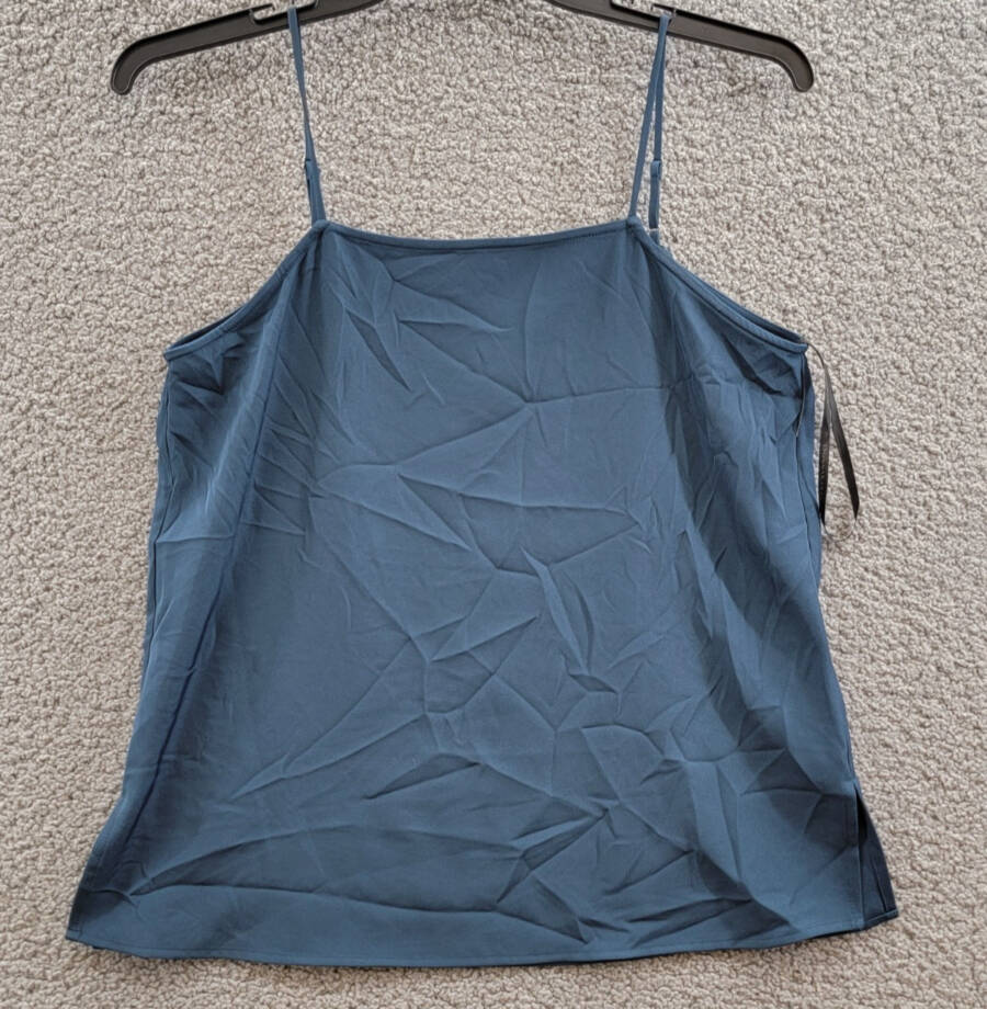 Donna Karan New York Spaghetti Strap Camisole Top Women's S Navy Adjustable