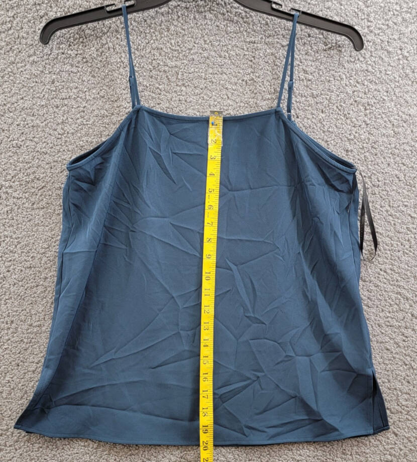 Donna Karan New York Spaghetti Strap Camisole Top Women's S Navy Adjustable