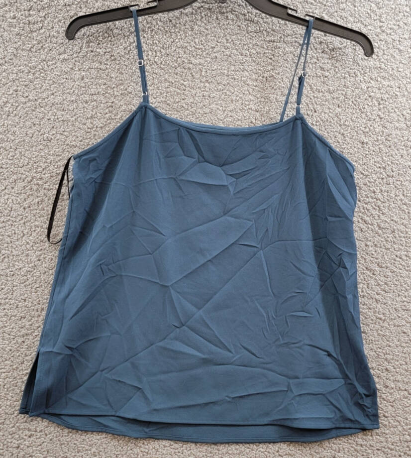 Donna Karan New York Spaghetti Strap Camisole Top Women's S Navy Adjustable
