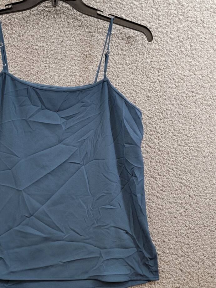 Donna Karan New York Spaghetti Strap Camisole Top Women's S Navy Adjustable