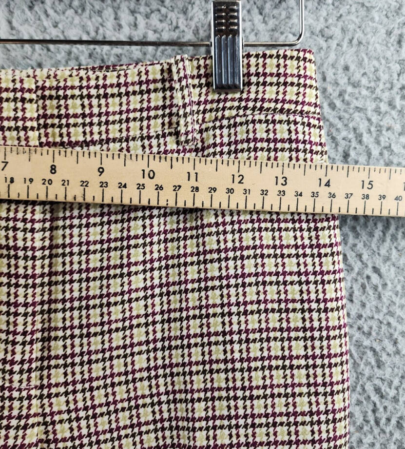 VINCE CAMUTO Tailored Straight Ankle Pants Women's 00 Multi Zip Fly Belt Loops