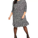 Tommy Hilfiger Plus Size Playful-Petal-Print Ruffled Jersey Dress Women's 16W
