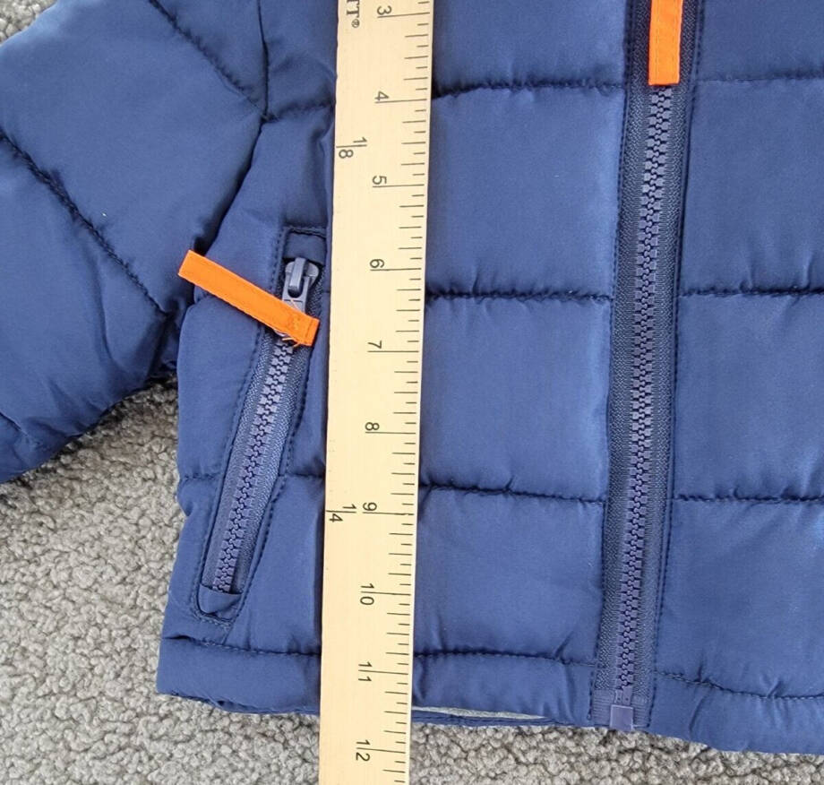 Rothschild Contrast Fleece Vestee Puffer Jacket Baby Boys 6-9Months Navy/Gray