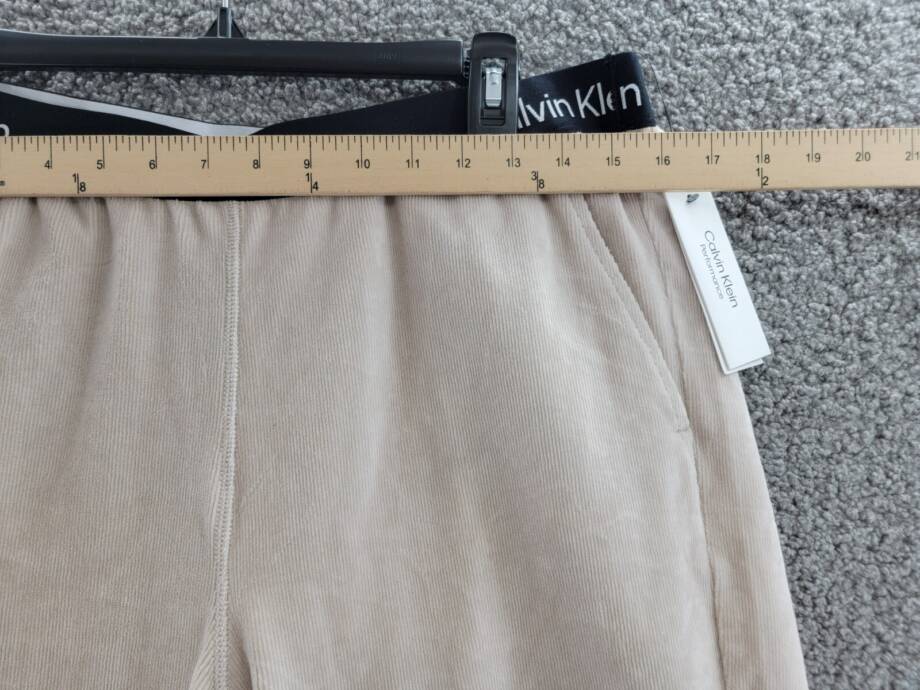 Calvin Klein Performance Velour Jogger Pants Women's Large Chalk White