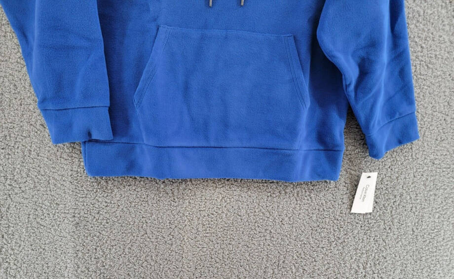 Calvin Klein Performance Embroidered Fleece Hoodie Women's Small Mazarine Blue