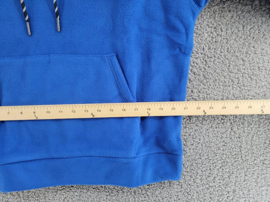 Calvin Klein Performance Embroidered Fleece Hoodie Women's Small Mazarine Blue