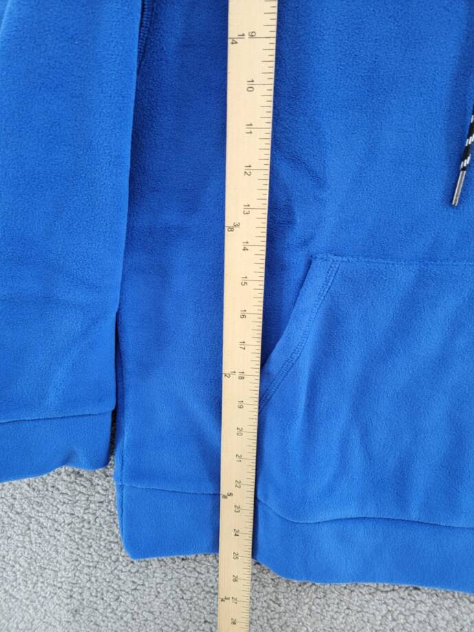 Calvin Klein Performance Embroidered Fleece Hoodie Women's Small Mazarine Blue