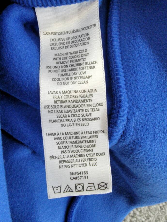Calvin Klein Performance Embroidered Fleece Hoodie Women's Small Mazarine Blue