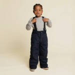 Miles The Label Snow Pants Baby Boys 12M Black Suspender Strap Grip Tape Closure
