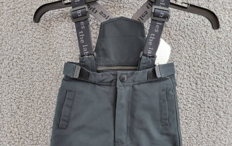 Miles The Label Snow Pants Baby Boys 12M Black Suspender Strap Grip Tape Closure