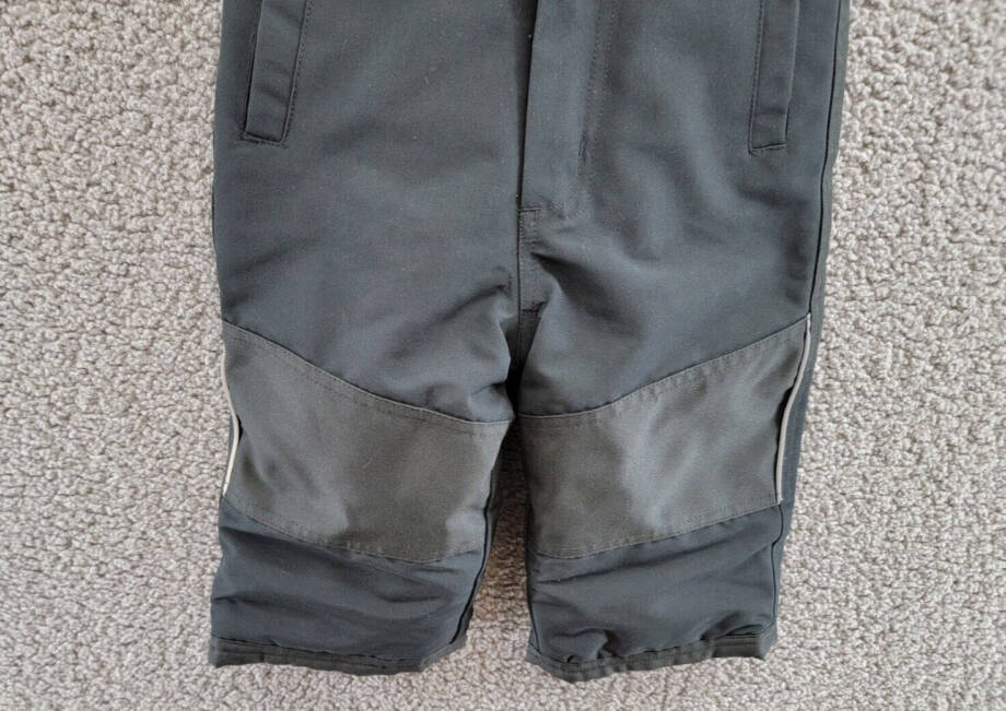 Miles The Label Snow Pants Baby Boys 12M Black Suspender Strap Grip Tape Closure