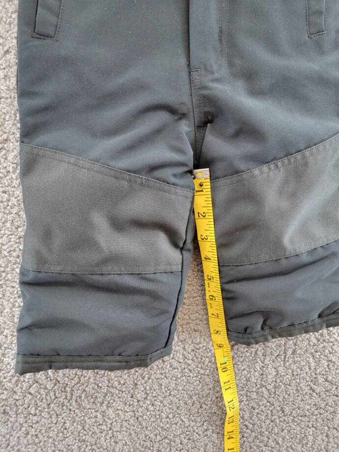 Miles The Label Snow Pants Baby Boys 12M Black Suspender Strap Grip Tape Closure
