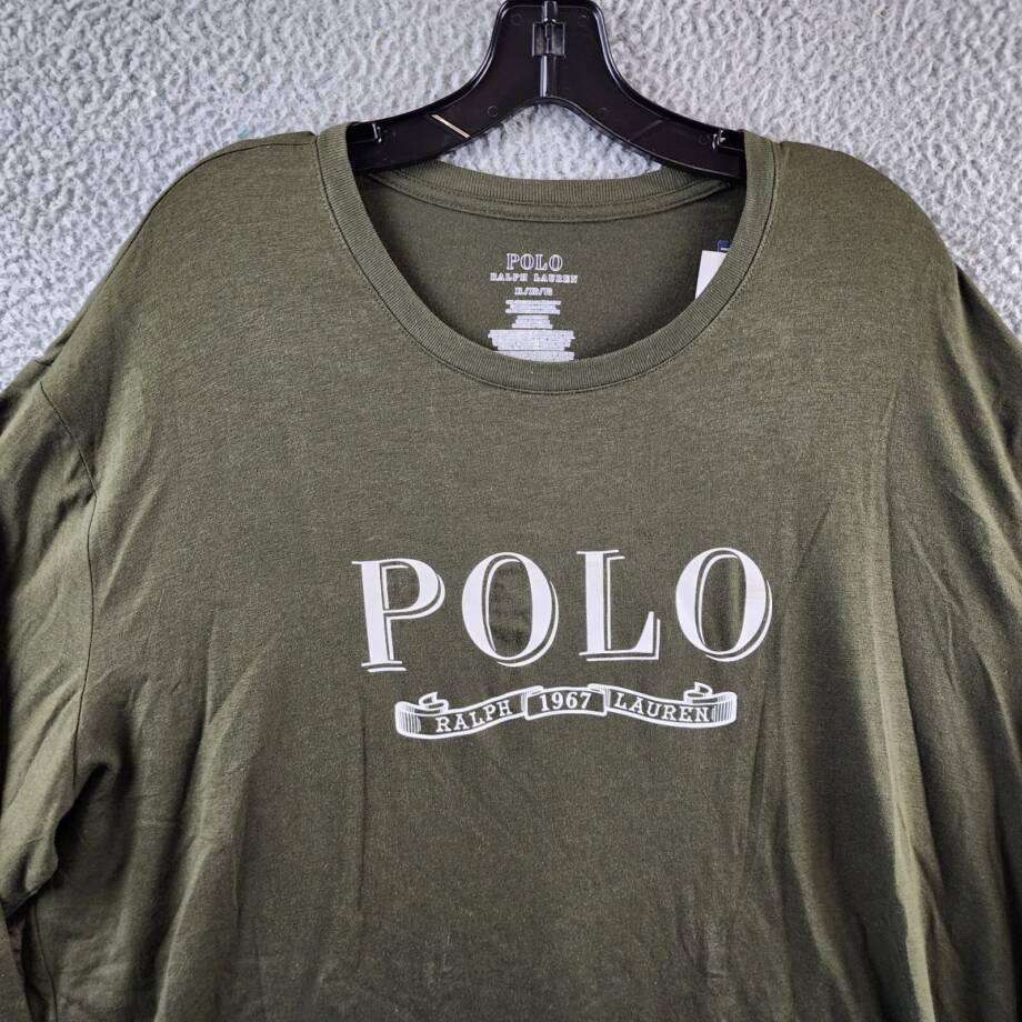 Polo Ralph Lauren Lounge Long Sleeve T-shirt Men's XL Green Crewneck