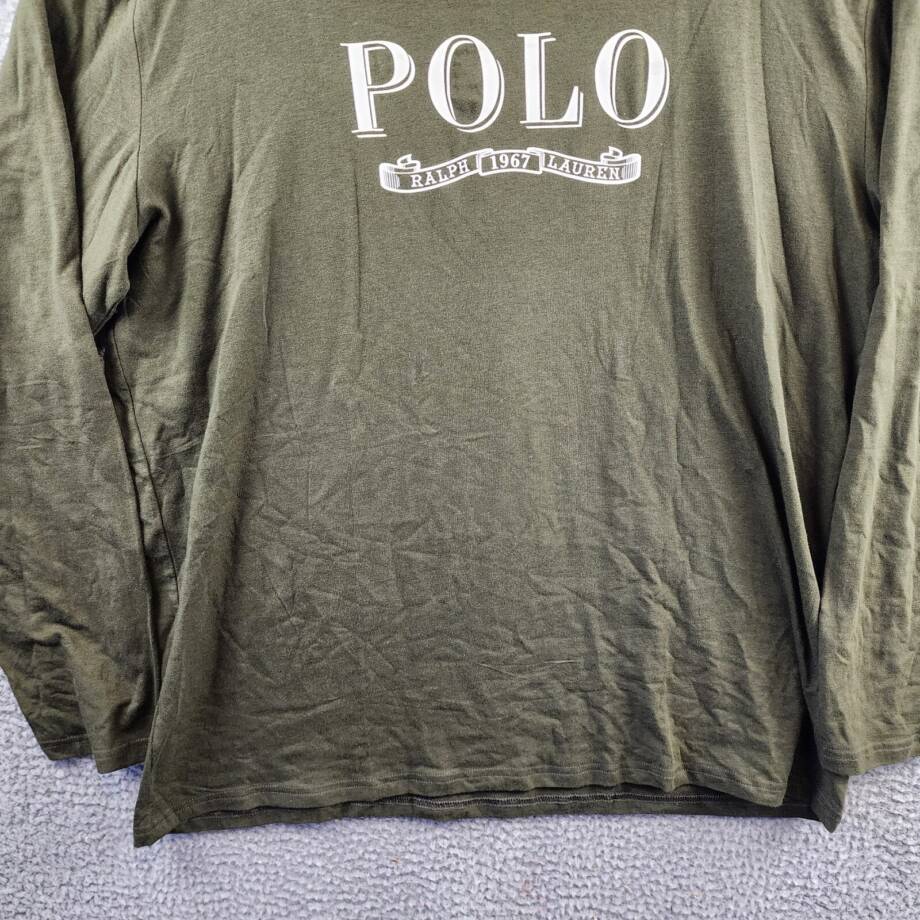 Polo Ralph Lauren Lounge Long Sleeve T-shirt Men's XL Green Crewneck
