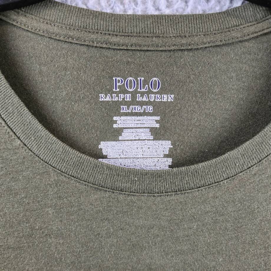 Polo Ralph Lauren Lounge Long Sleeve T-shirt Men's XL Green Crewneck