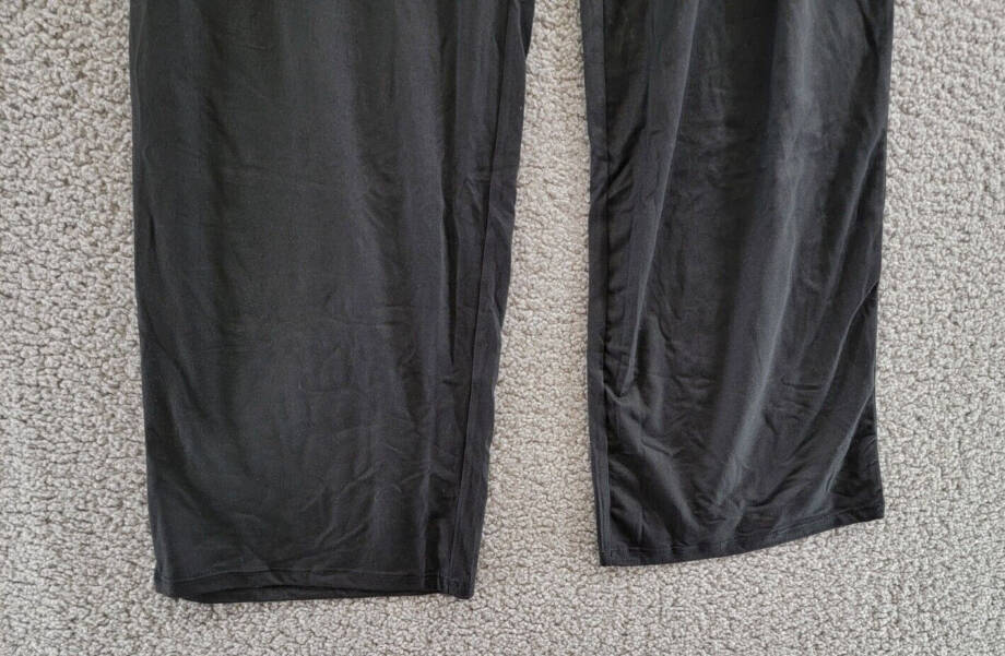 HUE Pure Comfort Mid-Rise Pajama Pants Women's XL Blue Indigo/Black Pull On -2pc