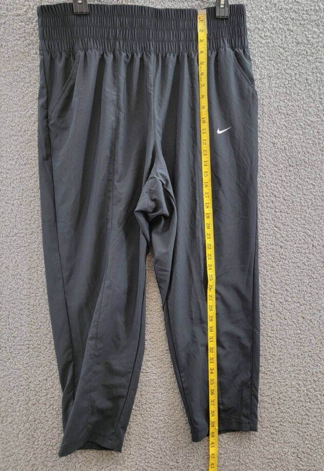 Nike Plus Size Dri-FIT One Ultra High-Waist Pants Women's 1X Black Elastic Waist