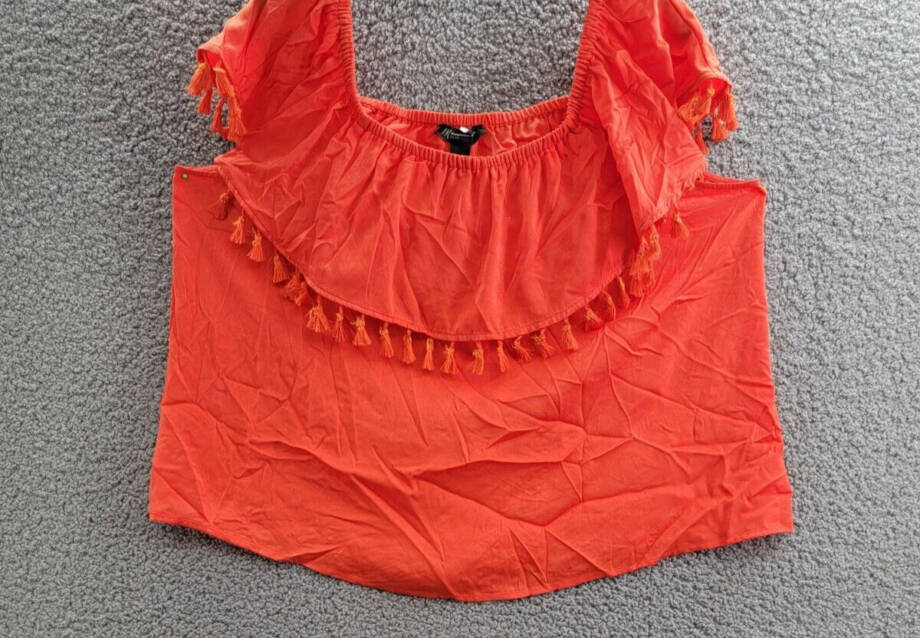Inc International Concepts Petite Tassel-Trim Off-the-Shoulder Top Women's PXL