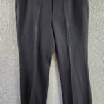 Kasper Petite Tab-Waist Straight-Fit Modern Dress Pants Women's 12P Black