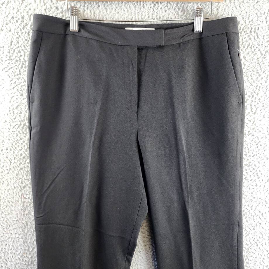 Kasper Petite Tab-Waist Straight-Fit Modern Dress Pants Women's 12P Black