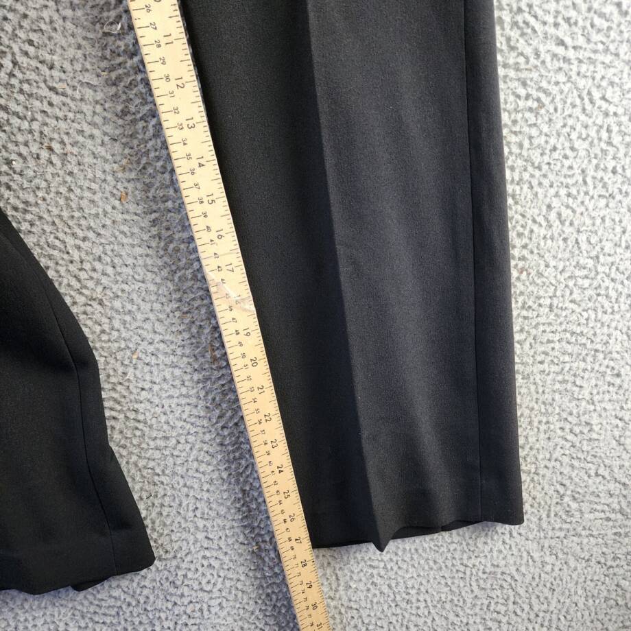 Kasper Petite Tab-Waist Straight-Fit Modern Dress Pants Women's 12P Black
