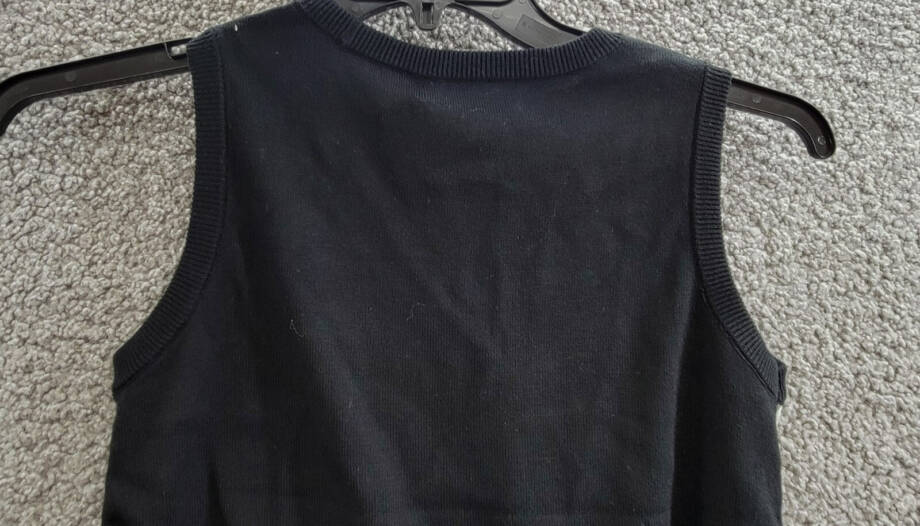 Lauren Ralph Lauren Petite Geo-Print Sleeveless Sweater Women's PXS Black Multi
