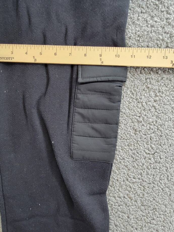 Vintage Havana Terry Utility Jogger Pants Women's L Black Elastic Waist Pull On