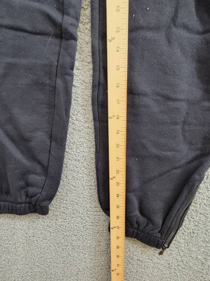 Vintage Havana Terry Utility Jogger Pants Women's L Black Elastic Waist Pull On