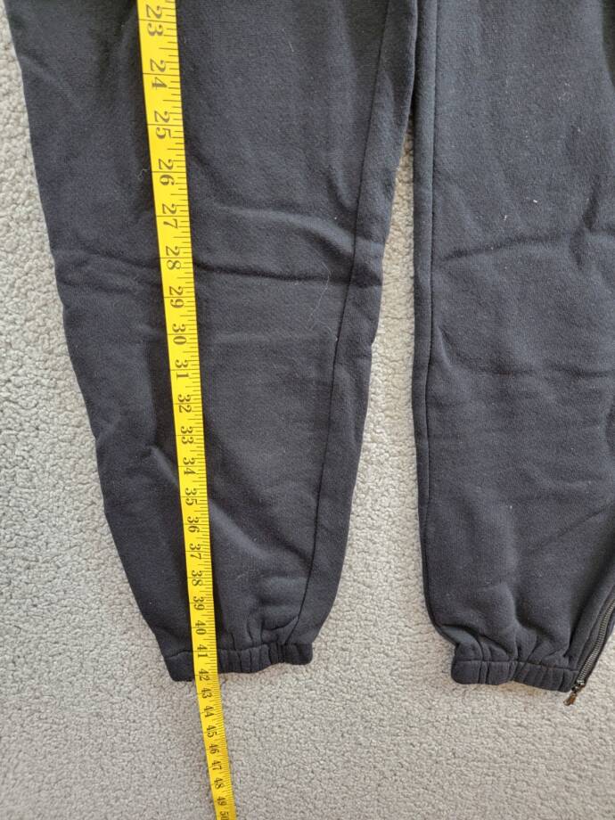 Vintage Havana Terry Utility Jogger Pants Women's L Black Elastic Waist Pull On