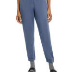 Vintage Havana Fleece Jogger Pants Women's L Washed Navy Elastic Waist Pull On