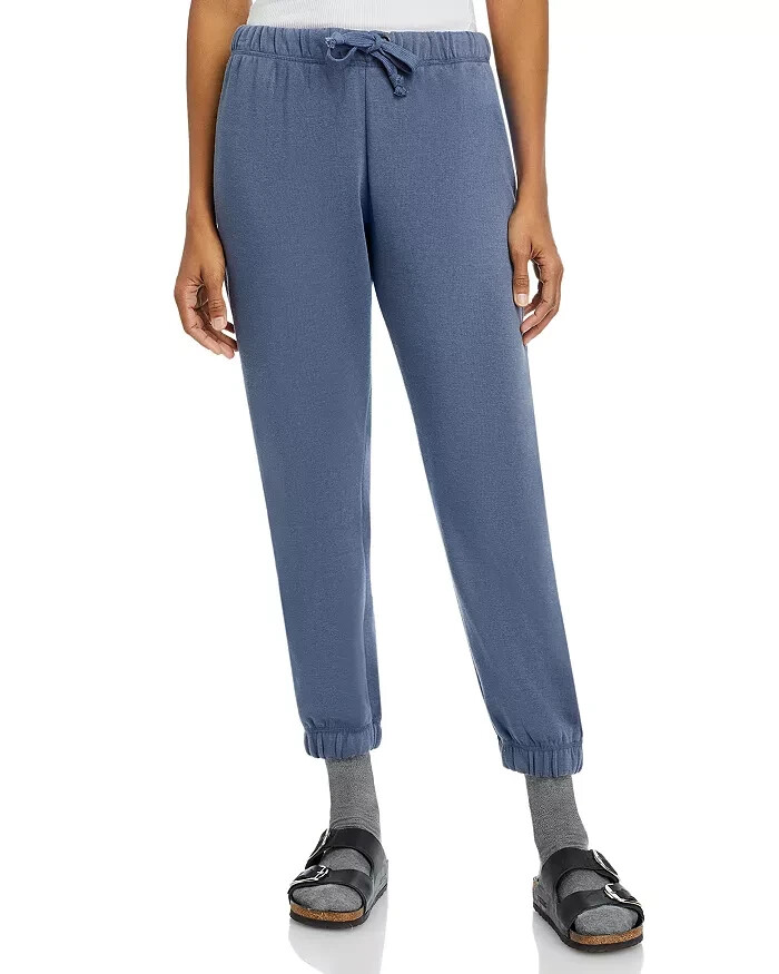 Vintage Havana Fleece Jogger Pants Women's L Washed Navy Elastic Waist Pull On