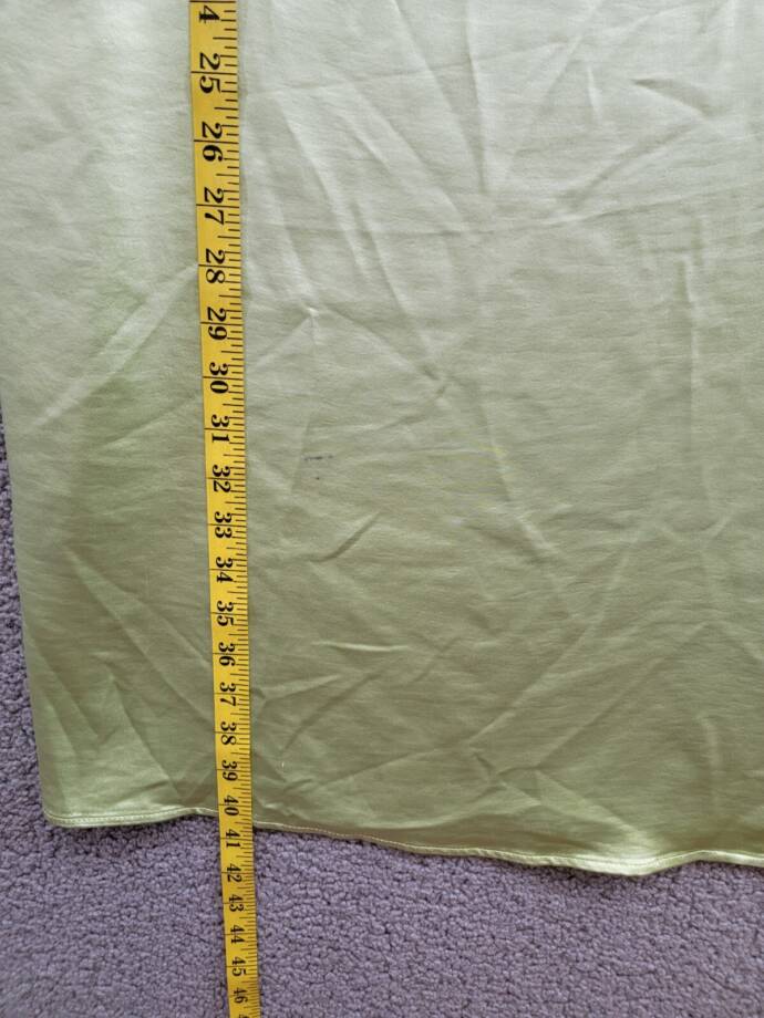 Vince Camuto V-Neck Sleeveless Slip Dress Women's XS Foam Green Slit Pullover