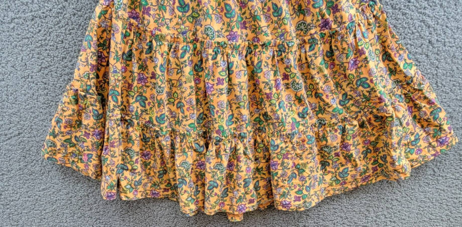 Polo Ralph Lauren Floral Ruffled Jersey Dress Big Girls XL 16 Tropical Woodblock
