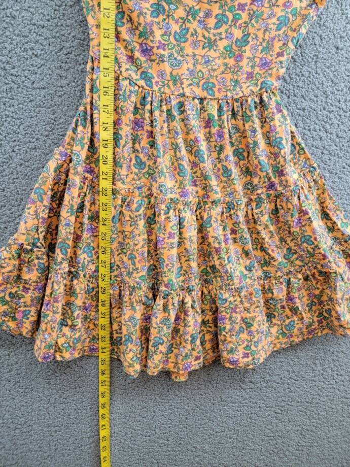 Polo Ralph Lauren Floral Ruffled Jersey Dress Big Girls XL 16 Tropical Woodblock