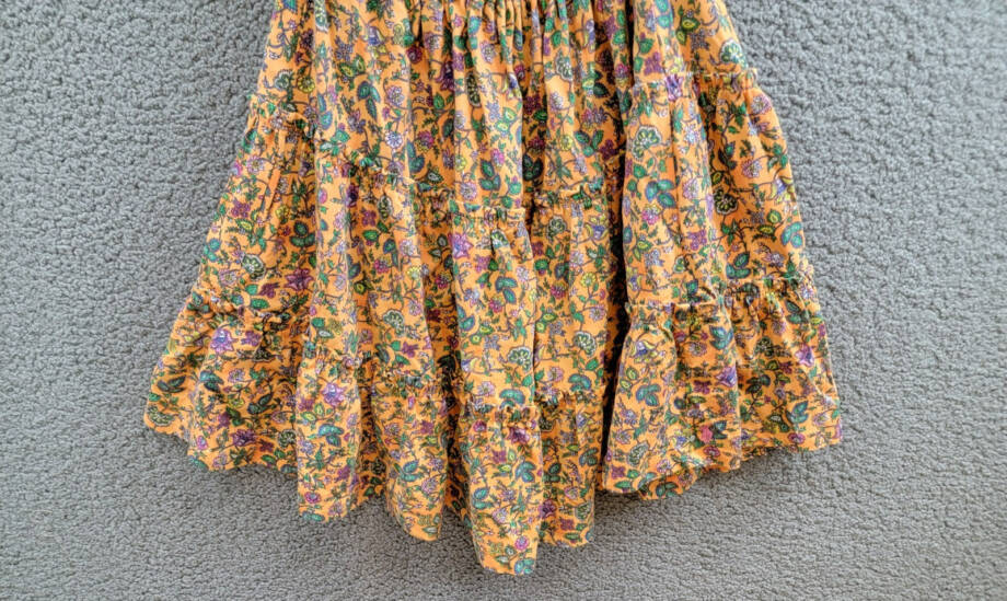 Polo Ralph Lauren Floral Ruffled Jersey Dress Big Girls XL 16 Tropical Woodblock