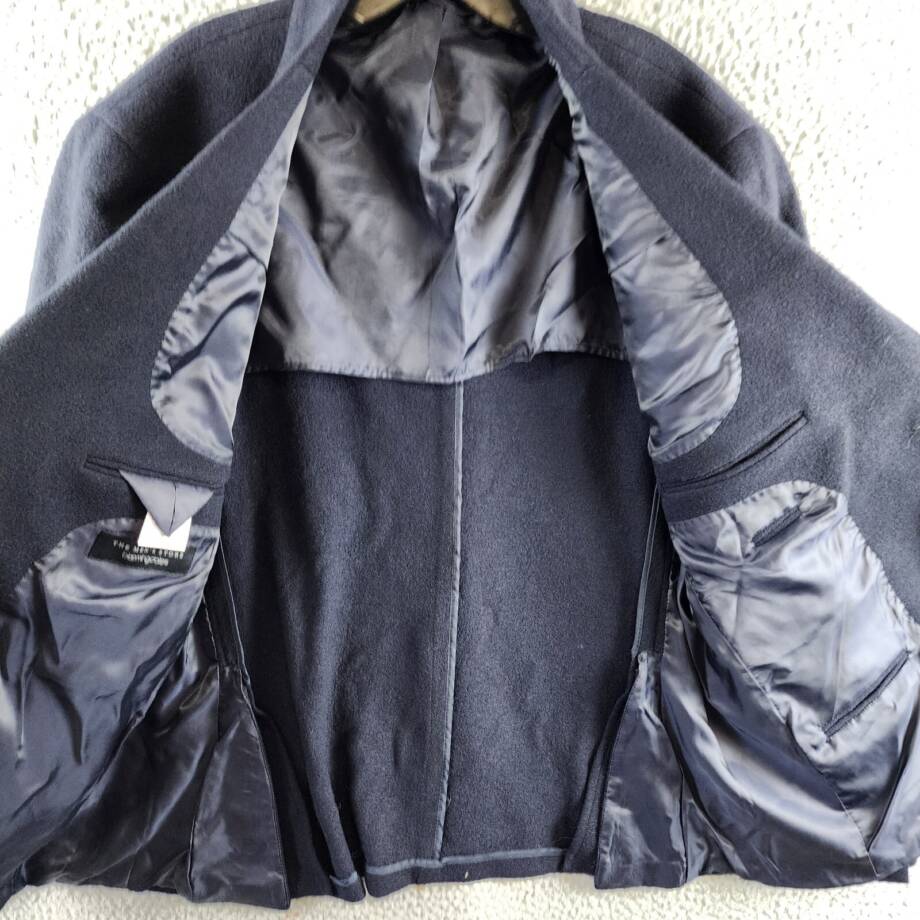 The Men's Store at Bloomingdale's Micro Bouclé Regular Fit Coat Men's 42R Navy