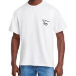 Roy Roger's X Dave's New York Industrial Print Tee Men's M White Crew Neck S/S