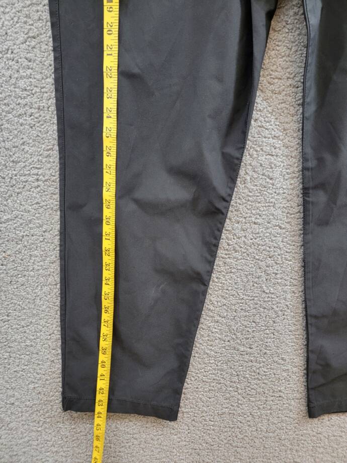 Bass Outdoor Straight-Fit Traveler Pants Men's 40 Caviar High Rise Slash Pocket
