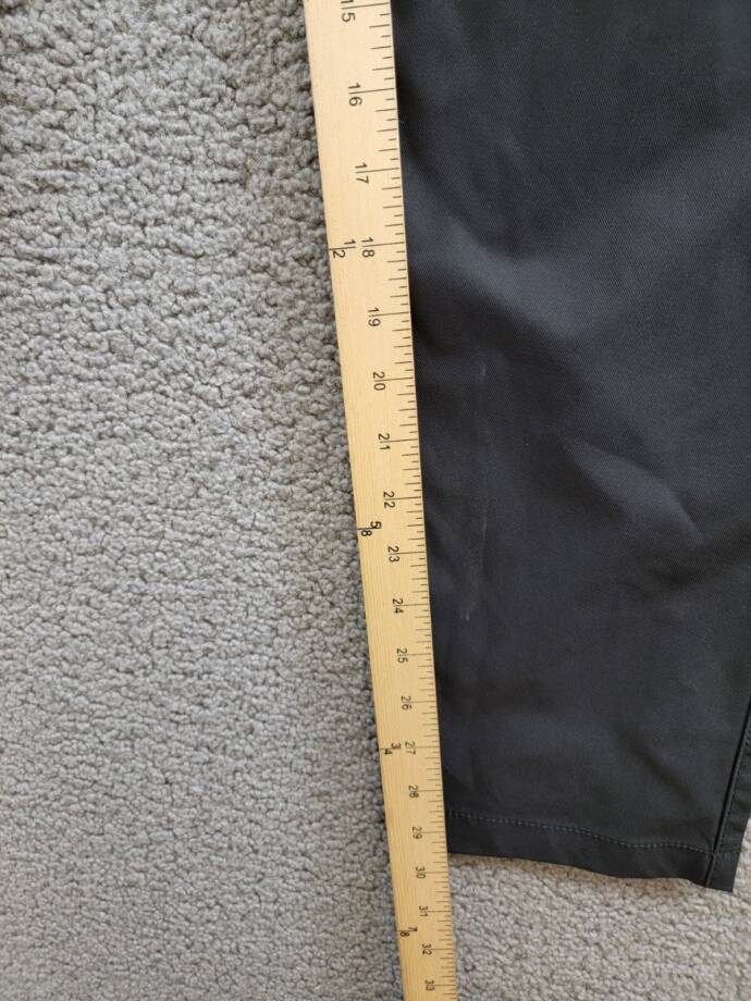 BASS OUTDOOR Straight-Fit Traveler Pants Men's 30 Caviar Zip Pockets Button Zip